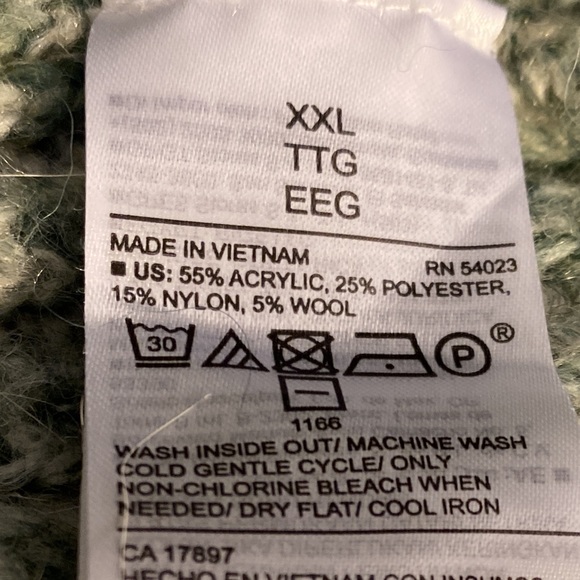 Old Navy Mock Neck Ribbed Knit Chunky Pink Tunic Roll Cuff Sweater Size XXL - Picture 10 of 12